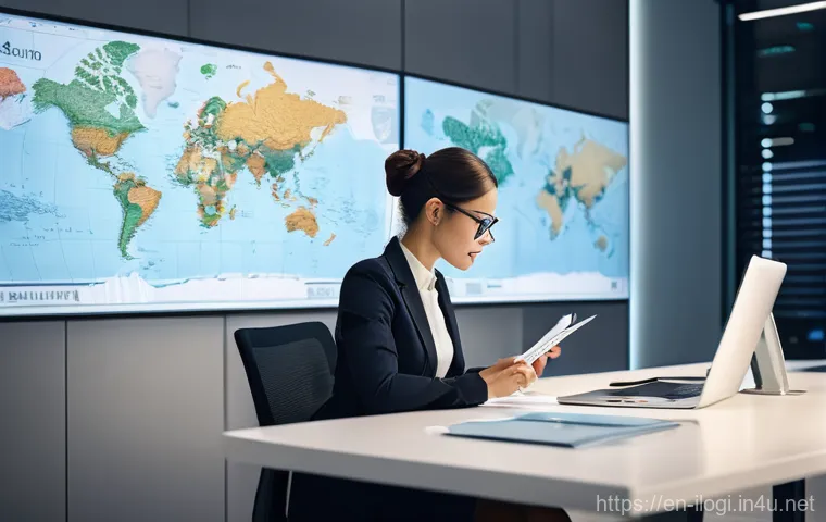 국제물류사와 관세사의 차이점 - **Prompt for an International Logistics Company:**
"A dynamic, wide-angle shot of a global logis... 국제물류사와 관세사의 차이점 - **Prompt for an International Logistics Company:**
"A dynamic, wide-angle shot of a global logis...