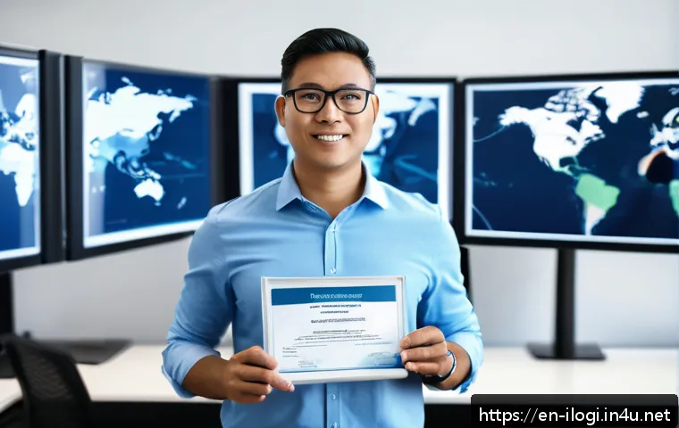 국제물류사 자격증의 산업 내 가치 - A confident professional logistics manager in business casual attire standing in a modern, well-lit ...